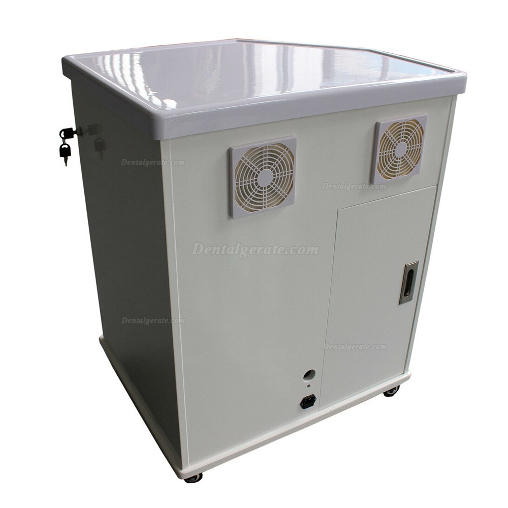 Greeloy&reg; GU-P211 Fahrbarer Dental-Schrank (Kompressor + Speichelsauger +3-Funktionen Spritze)